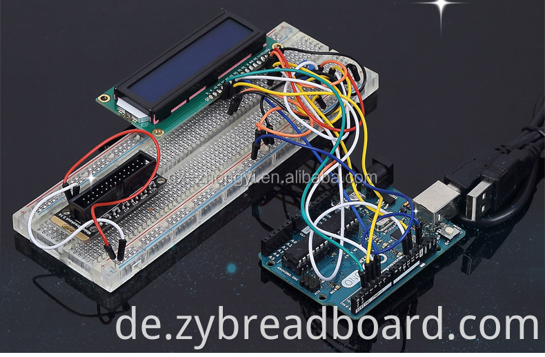 4 PCS SYB-118 Kombiniertes Brotbrett 2860 Tie-Point-Lötboden-Test-Breadboard